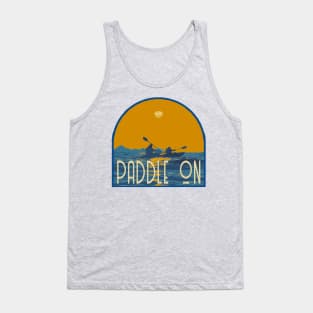 Paddle On Kayak Decak Tank Top